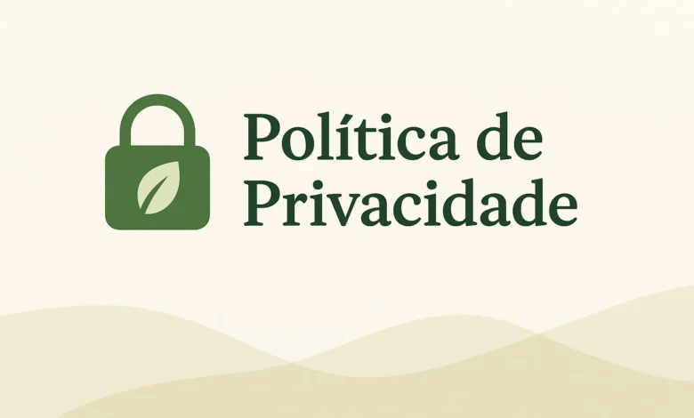 Banner minimalista da Política de Privacidade do blog Sutilmente com fundo em tons suaves.